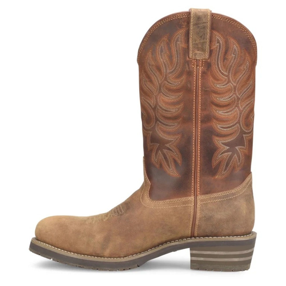 Double H Tan Leather Western Work Boots - Picture 5 of 11